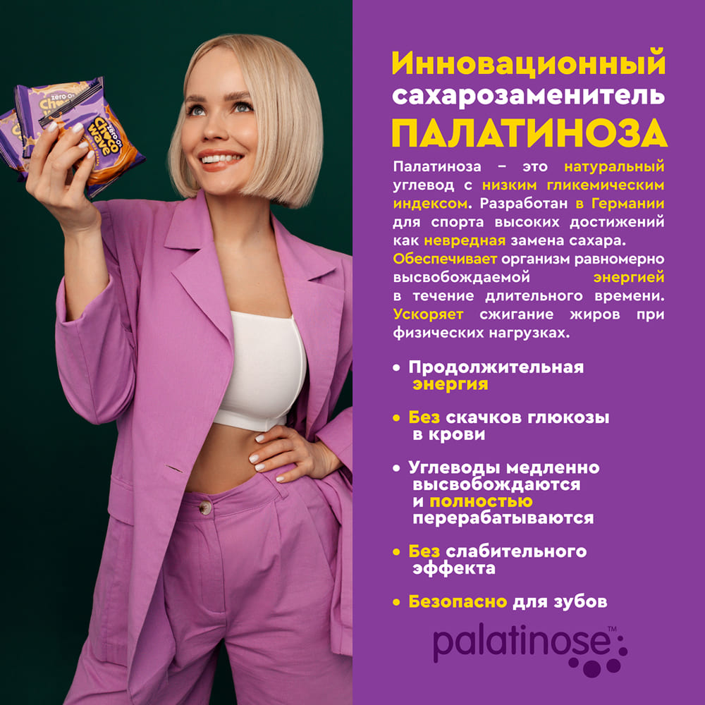 Белый шоколад с кокосом без сахара Chocowave, 60 г. Срок годности до 09.12.2026 г.