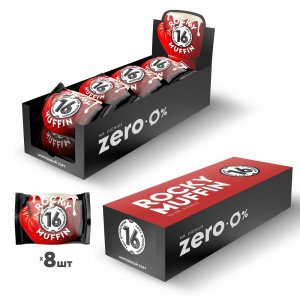 Набор маффинов без сахара "Морковный торт" Rocky Muffin, 8 штук по 55 г. Срок годности до 06.10.2026 г.